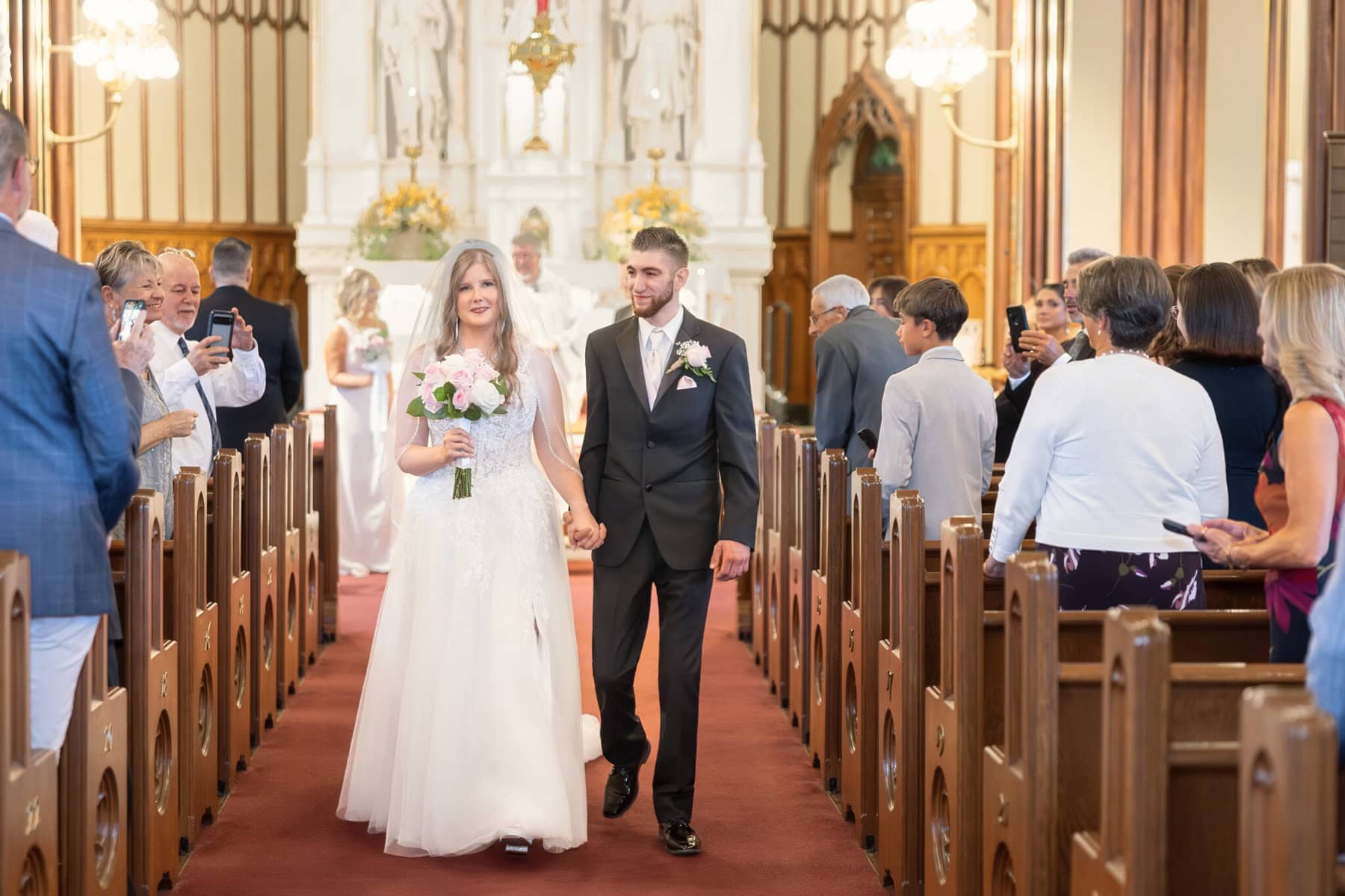 Wedding At St. Mary's Church in North Attleborough 43 St Marys Attleboro Wedding Ceremony 326 st mary,wedding